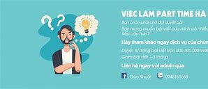 Việc Làm Part Time Hà Nội Facebook